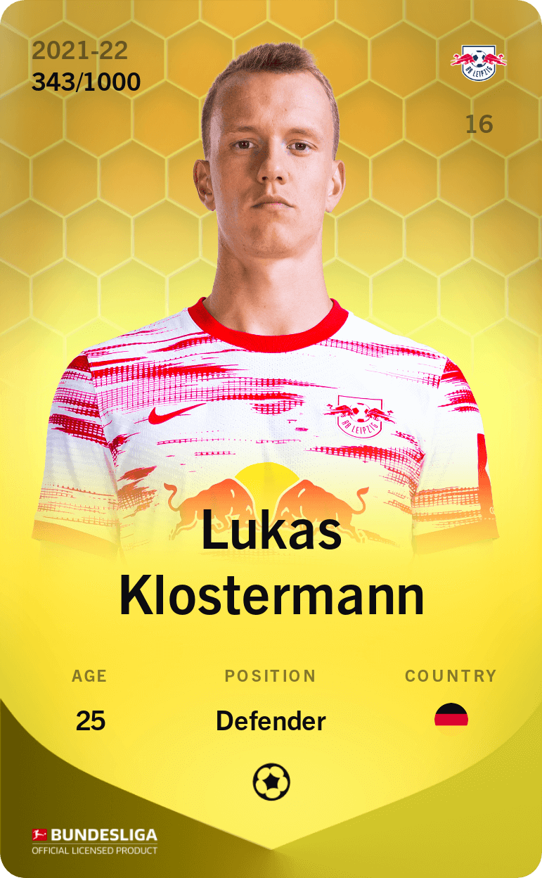 Lukas Klostermann 2021-22 • Limited 343/1000