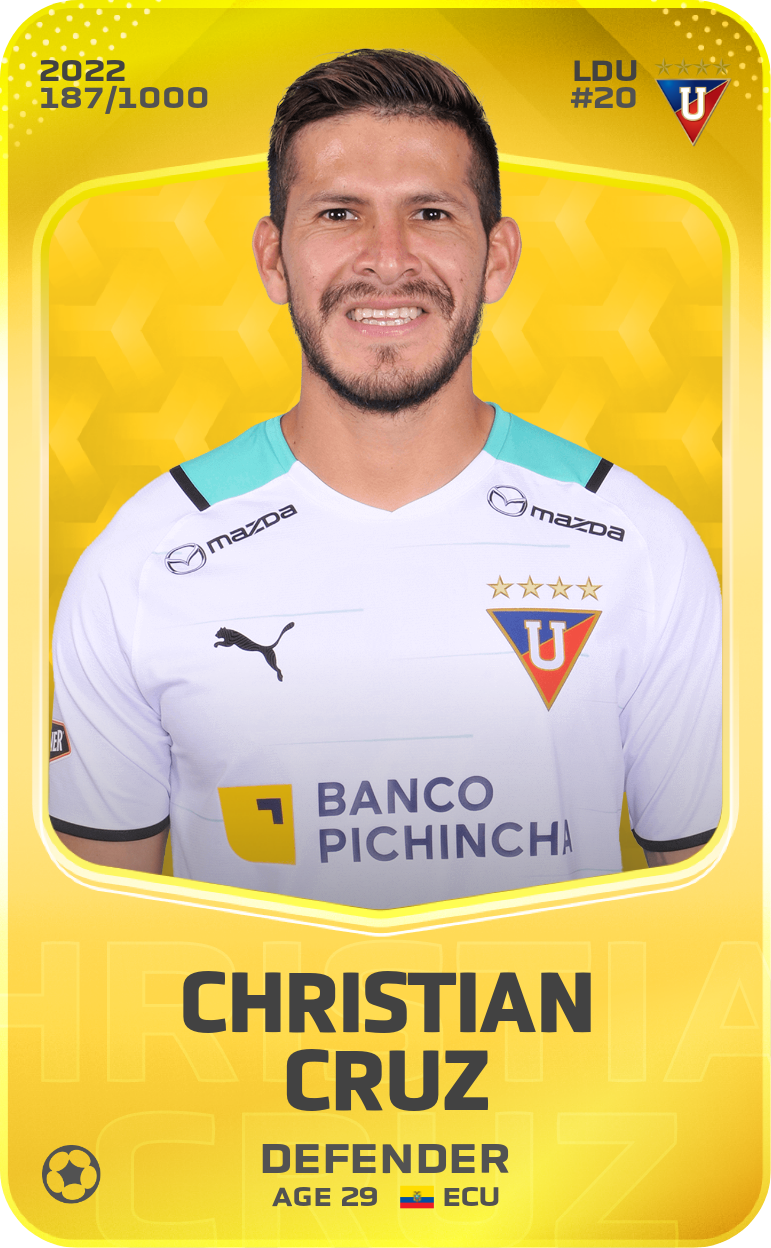 Sorare - Sorare Official - Christian Cruz 2022-23 • Limited 187/1000 - NFT # 6823901207076539340424972707951805142517866504015310149114491494148549216056