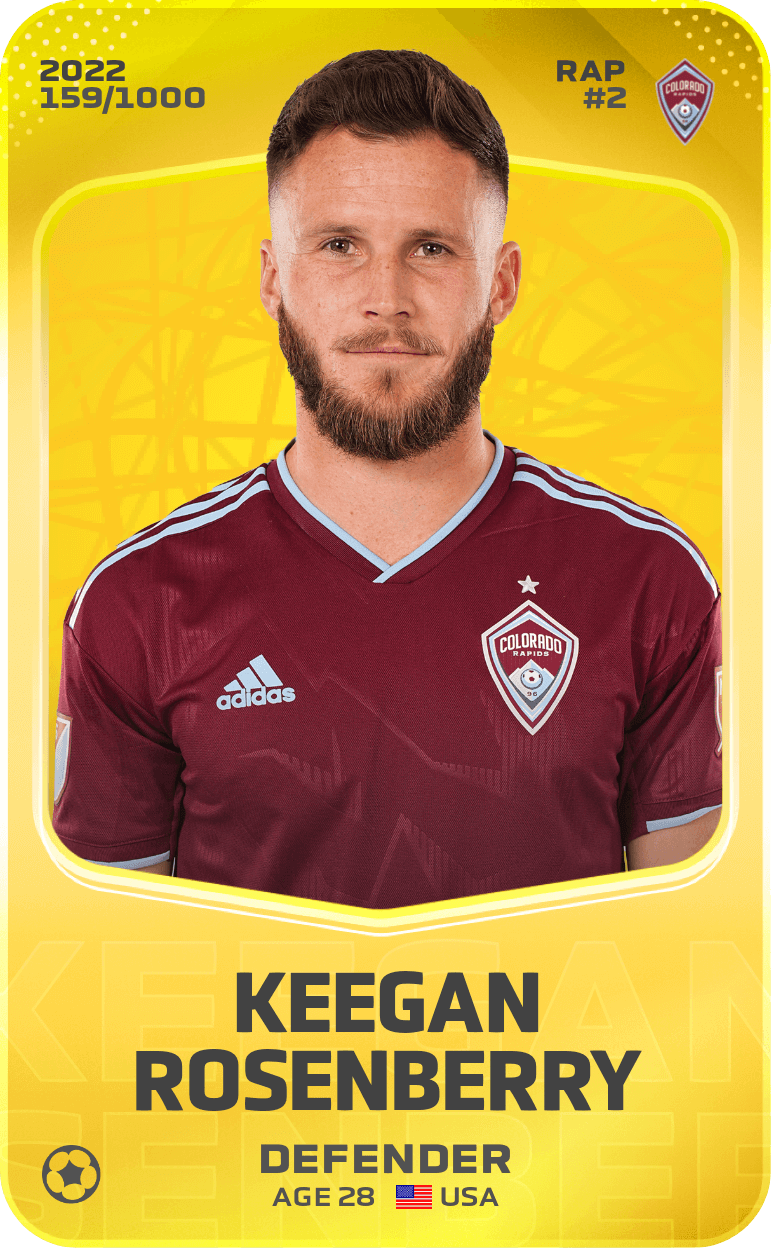 Keegan Rosenberry 2022-23 • Limited 159/1000
