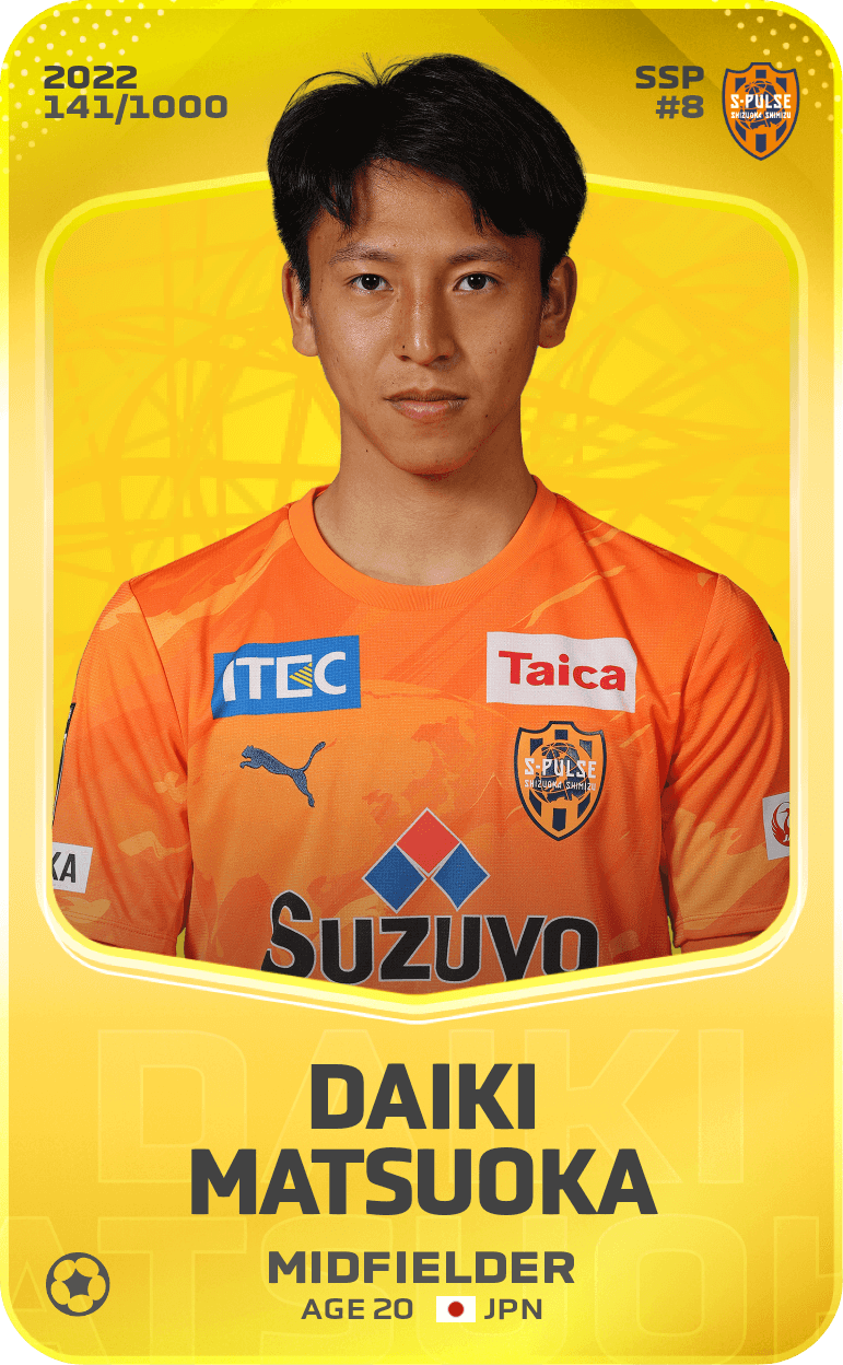 Daiki Matsuoka 2022-23 • Limited 141/1000
