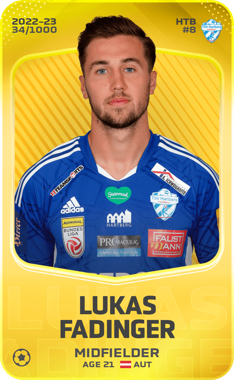 Lukas Fadinger 2022-23 • Limited 34/1000
