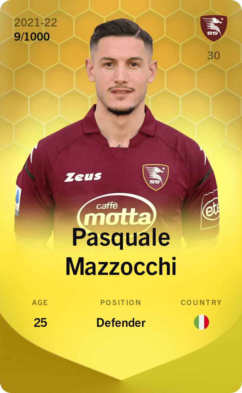 Pasquale Mazzocchi 2021-22 • Limited 9/1000