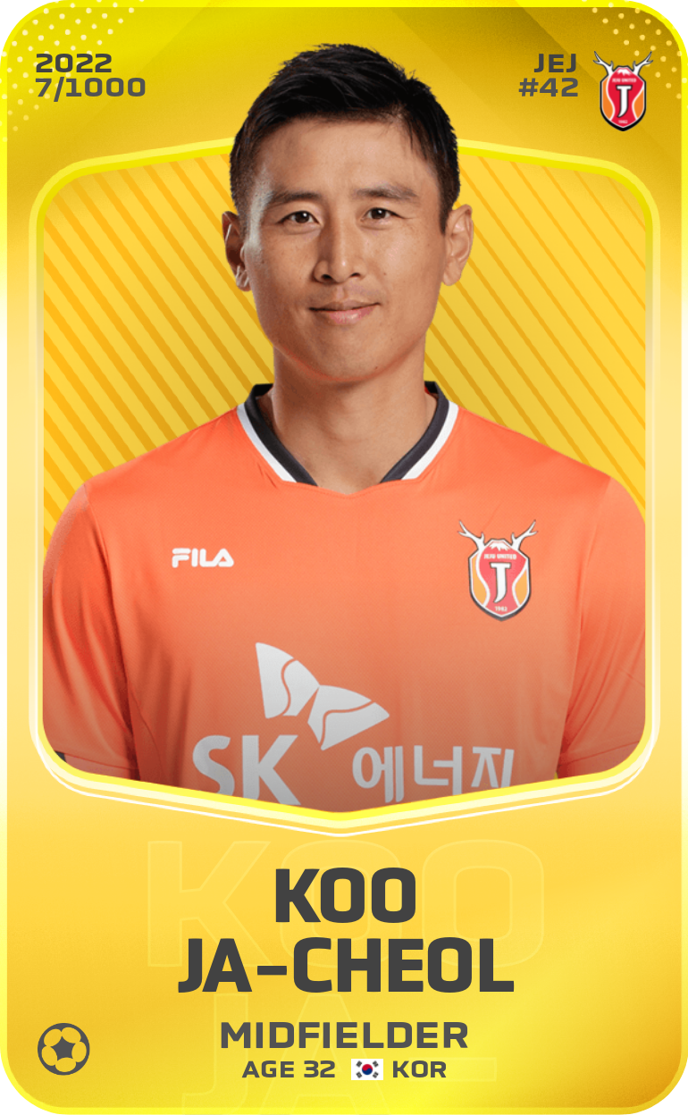 Sorare - Sorare Official - Koo Ja-Cheol 2022-23 • Limited 7/1000 - NFT # 39181626217127683570465969010141443599458432022270025022300719749935793972874