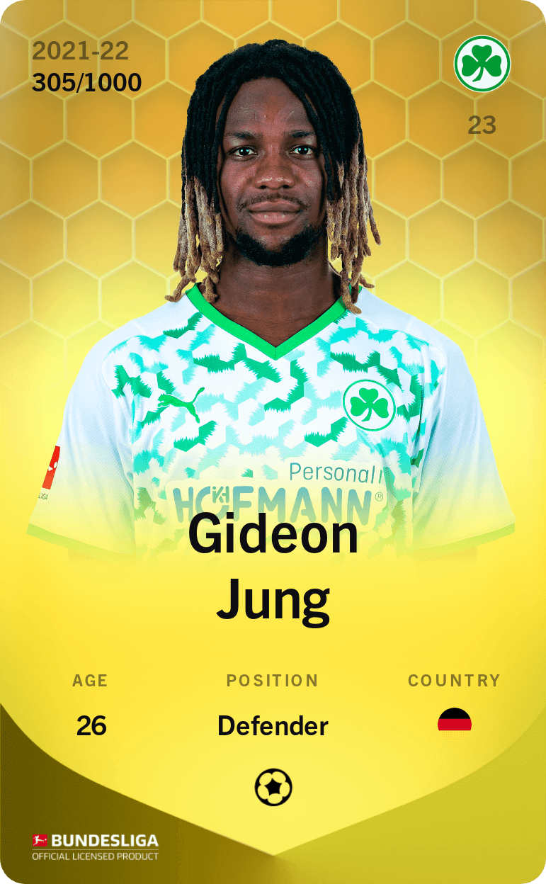 Gideon Jung 2021-22 • Limited 305/1000