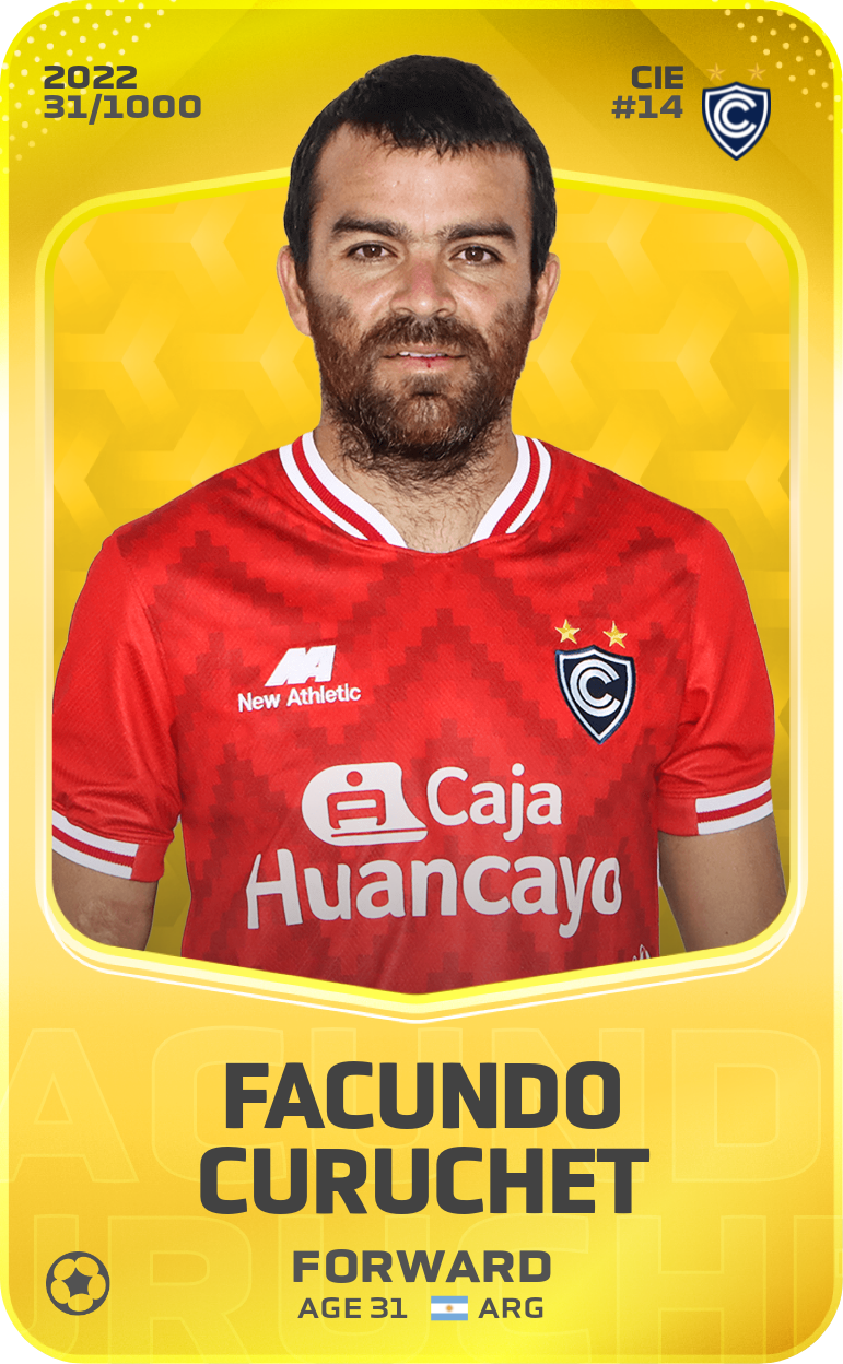 Sorare - Sorare Official - Facundo Curuchet 2022-23 • Limited 31/1000 - NFT # 74494658643127697867758068103785733660051043572819367128928512237339511406515