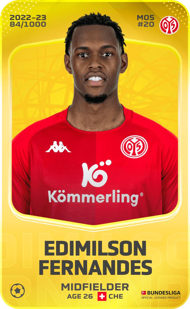 Edimilson Fernandes 2022-23 • Limited 84/1000