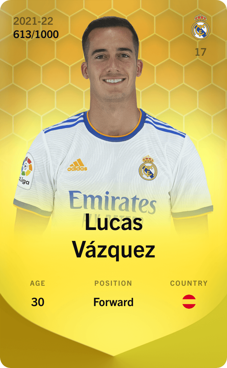 Lucas Vázquez 2021-22 • Limited 613/1000