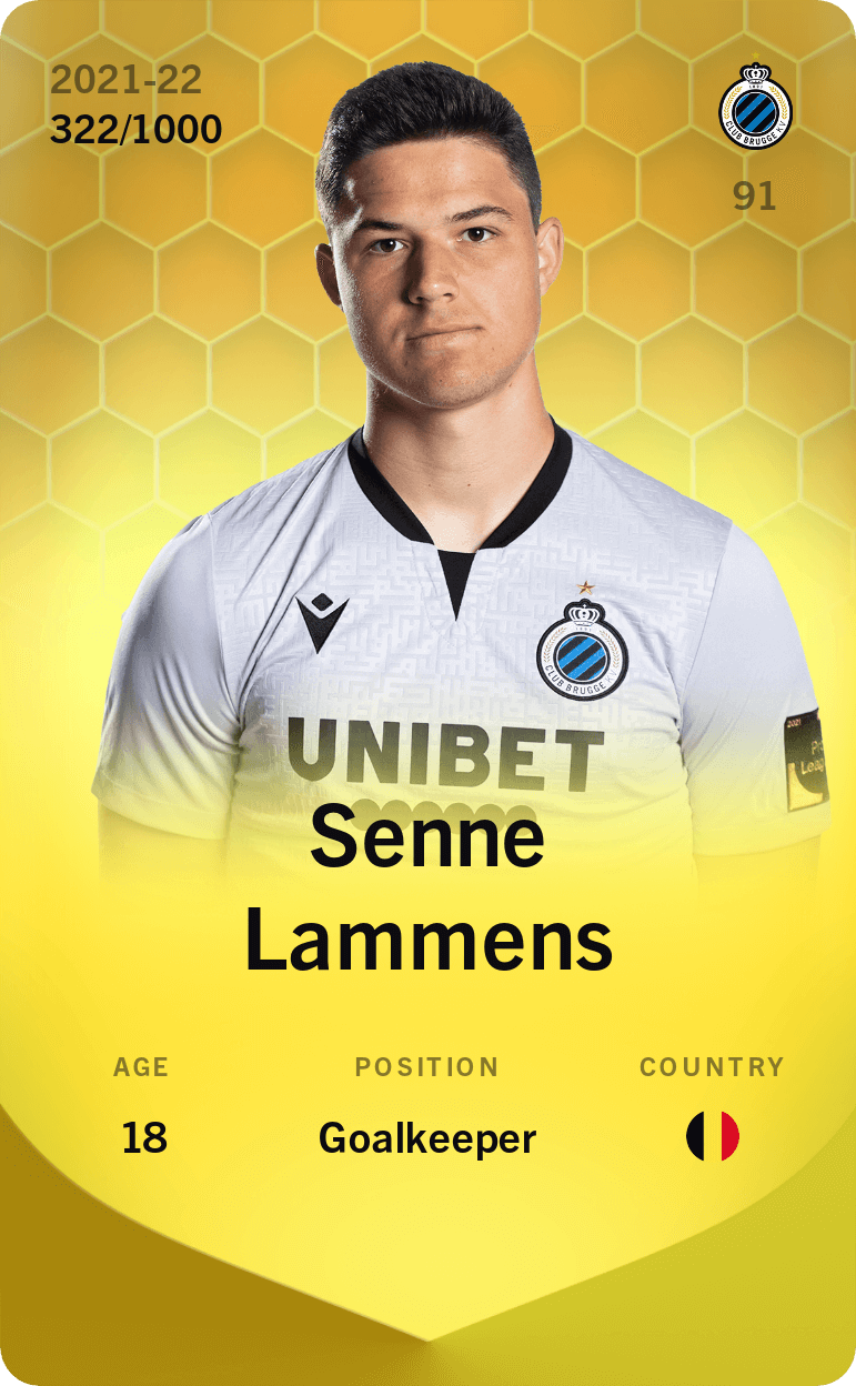 Senne Lammens 2021-22 • Limited 322/1000