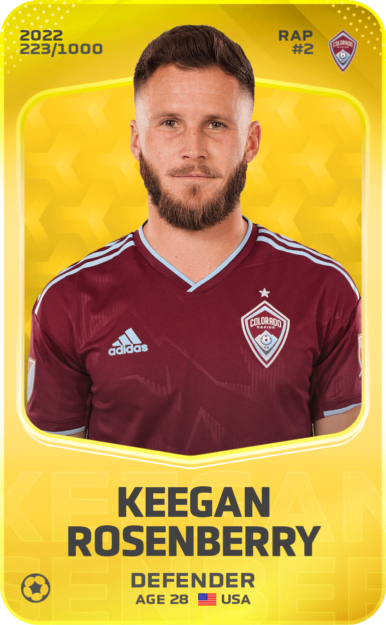Keegan Rosenberry 2022-23 • Limited 223/1000