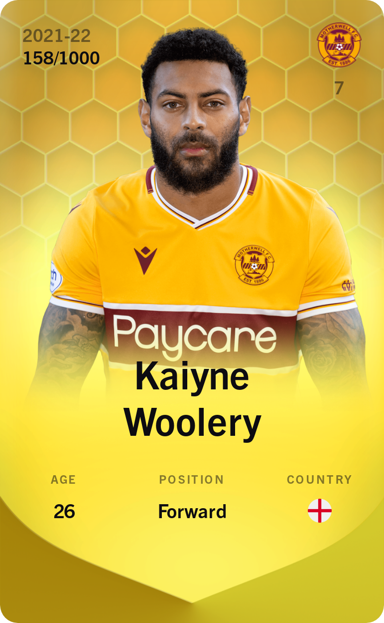 Sorare - Sorare Official - Kaiyne Woolery 2021-22 • Limited 158/1000 - NFT # 4909453533114089617252338372401442167053591621870608407070101034154442980824