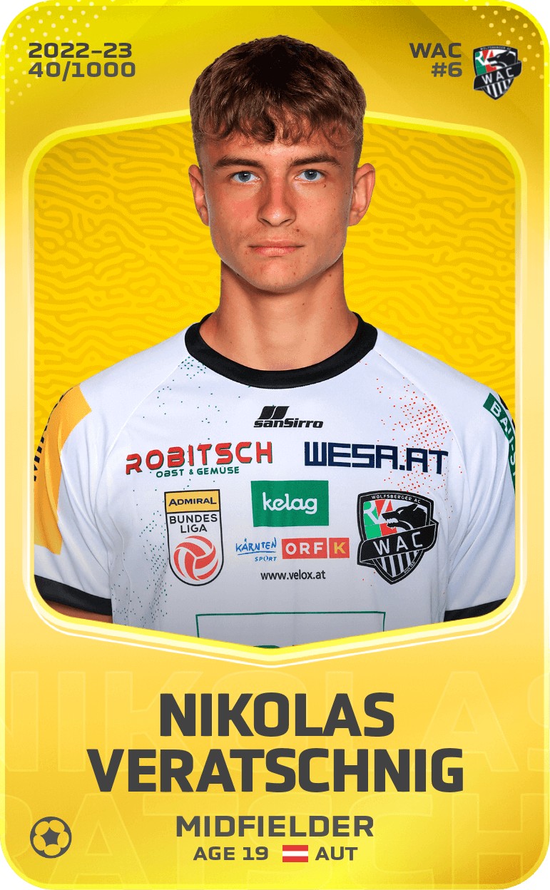 Nikolas Veratschnig 2022-23 • Limited 40/1000