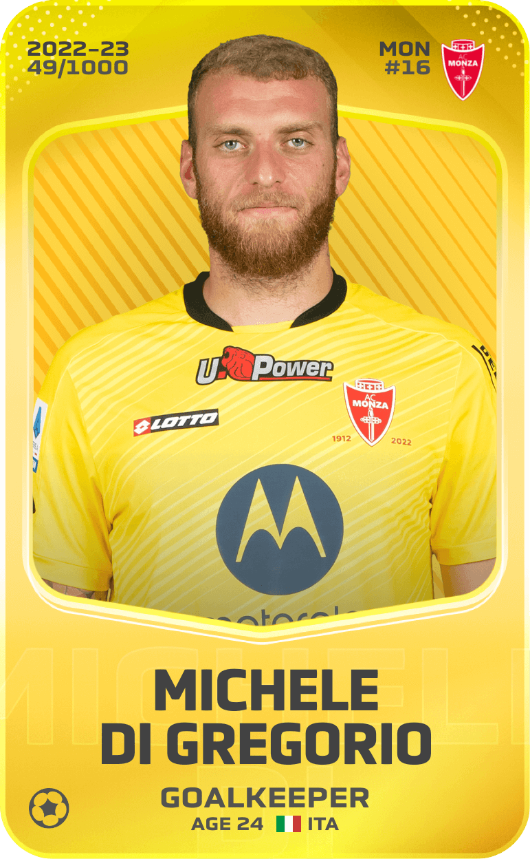 Michele Di Gregorio 2022-23 • Limited 49/1000