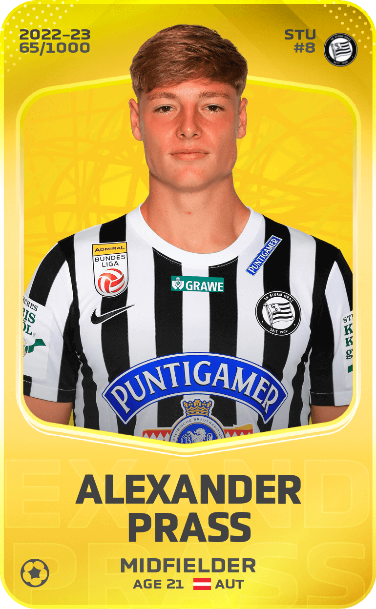 Alexander Prass 2022-23 • Limited 65/1000
