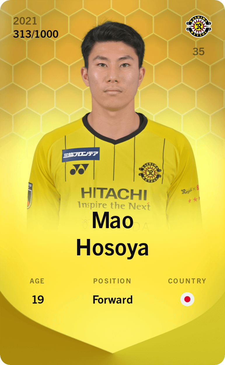 Mao Hosoya 2021-22 • Limited 313/1000