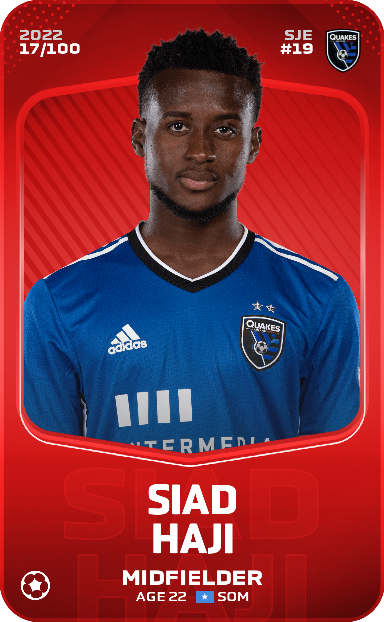 Sorare - Sorare Official - Siad Haji 2022-23 • Rare 17/100 - NFT # 101570930276196645937911207877497920904581774346791539770388831426060437902477
