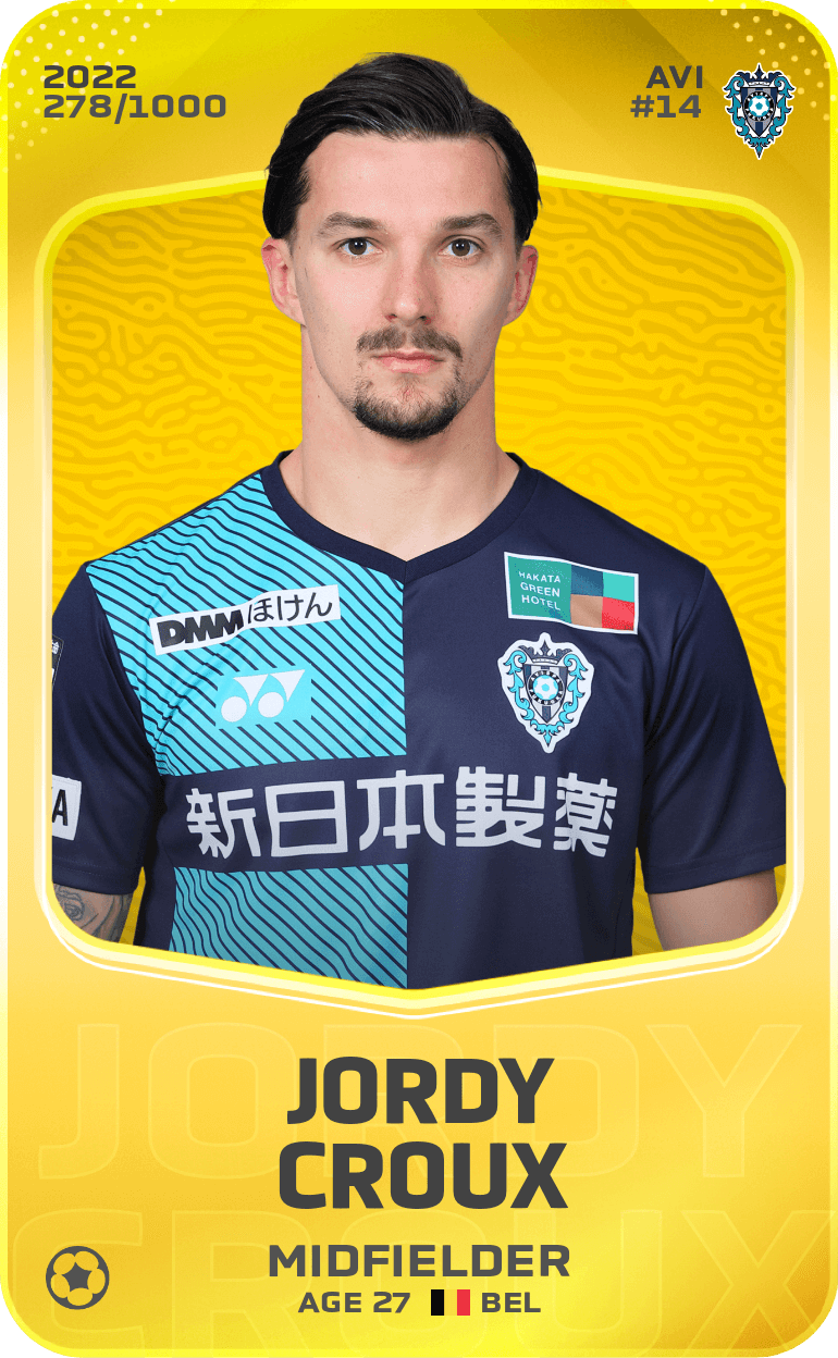 Jordy Croux 2022-23 • Limited 278/1000