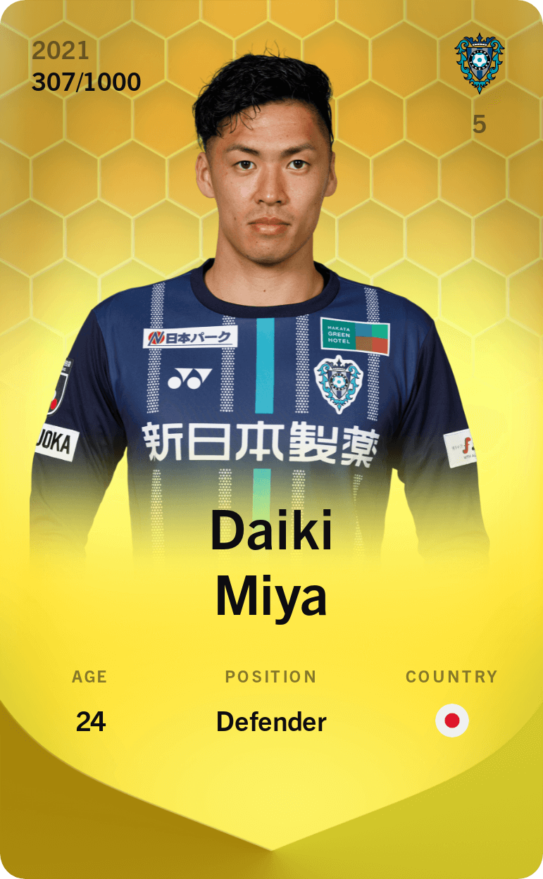 Daiki Miya 2021-22 • Limited 307/1000