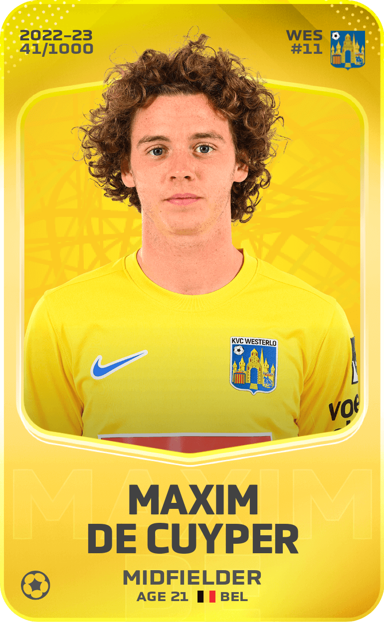 Maxim De Cuyper 2022-23 • Limited 41/1000