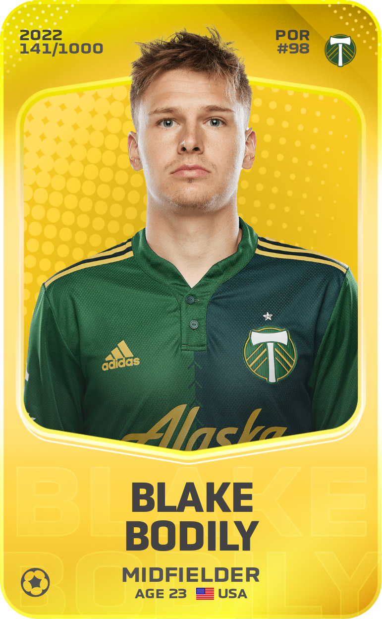 Sorare - Sorare Official - Blake Bodily 2022-23 • Limited 141/1000 - NFT # 24648364241496062014122507634157221735929986384051258293269963422045399372012