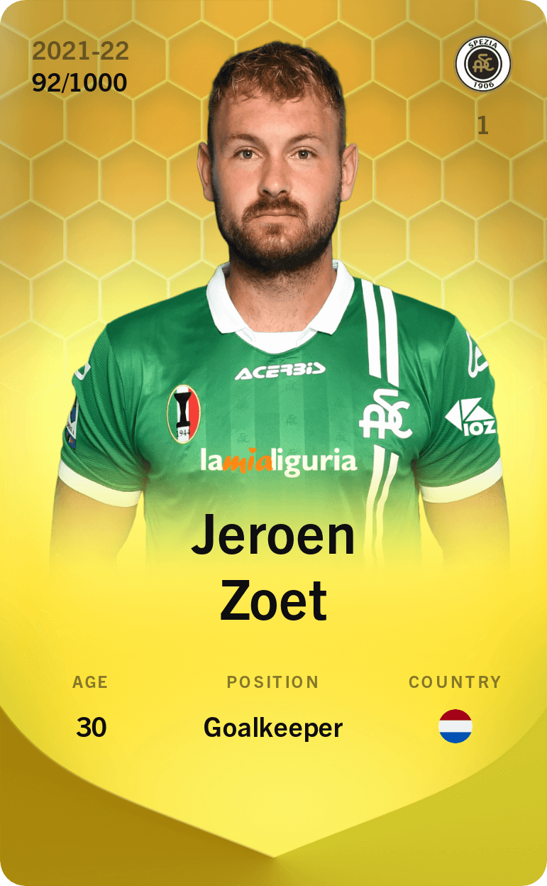 Jeroen Zoet 2021-22 • Limited 92/1000