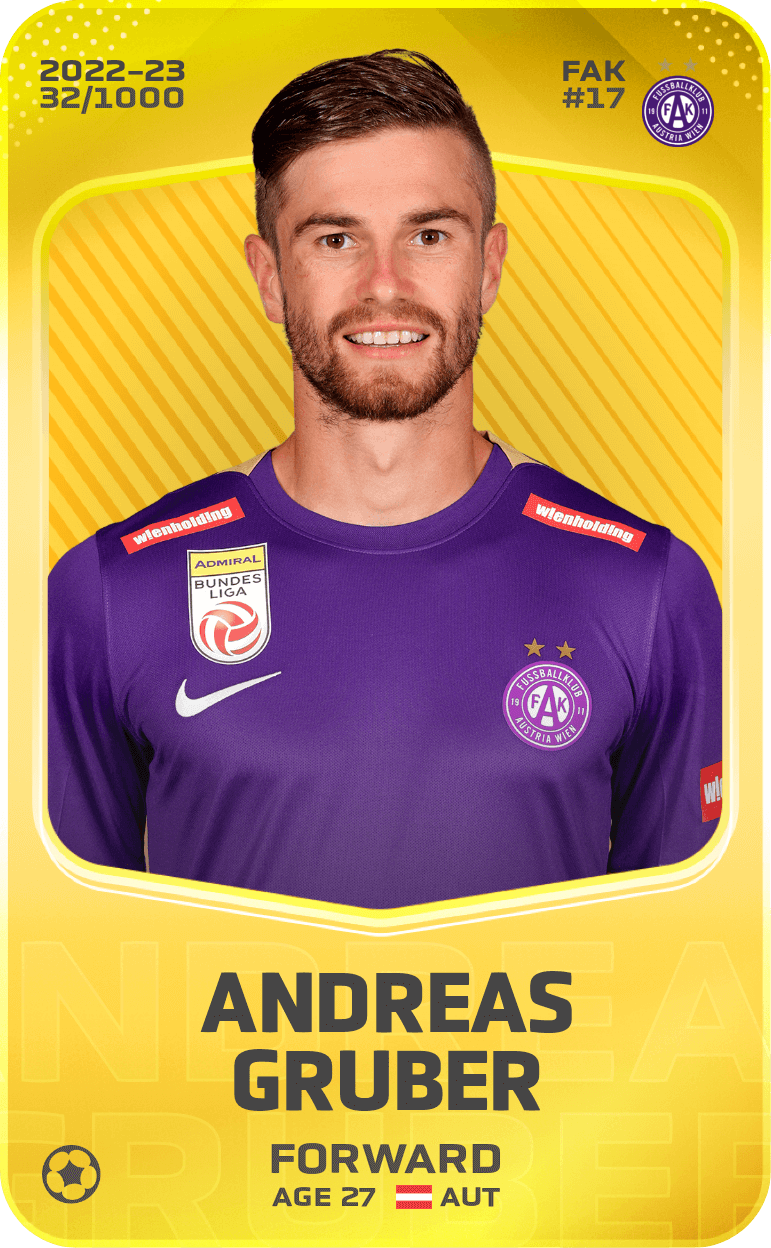 Andreas Gruber 2022-23 • Limited 32/1000