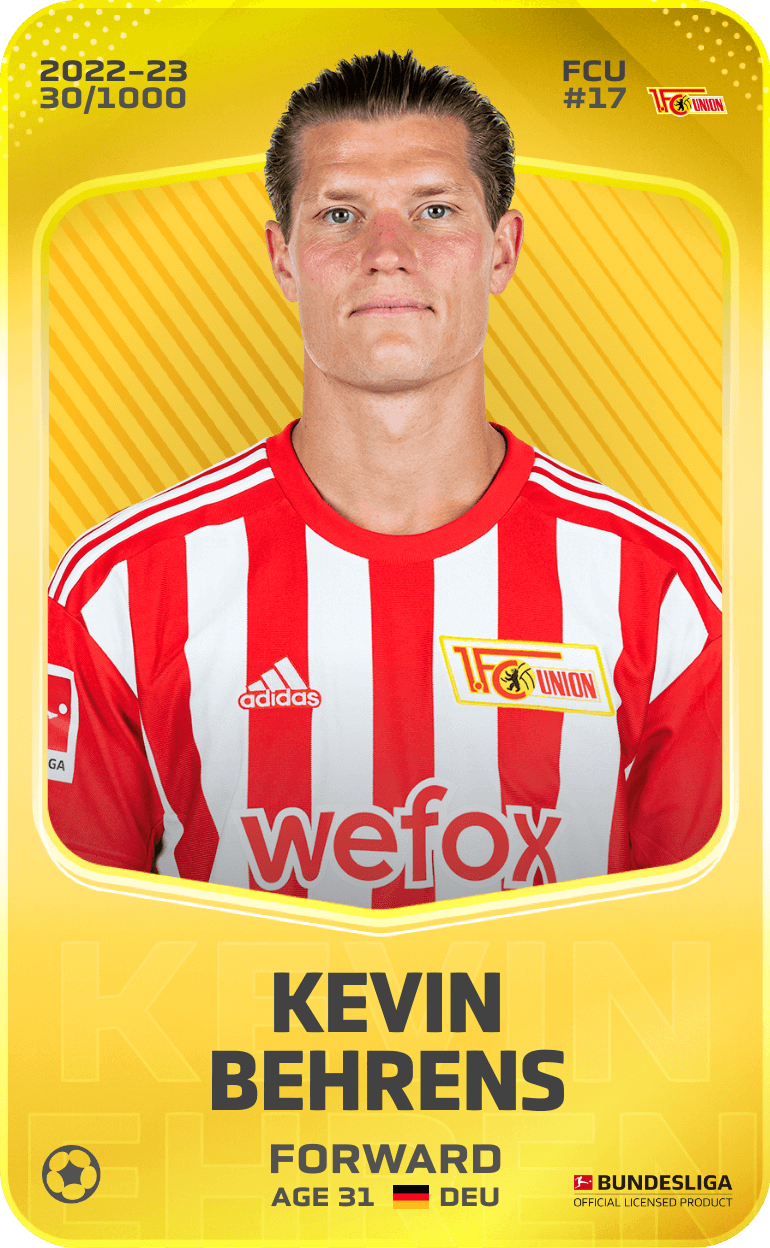 Kevin Behrens 2022-23 • Limited 30/1000