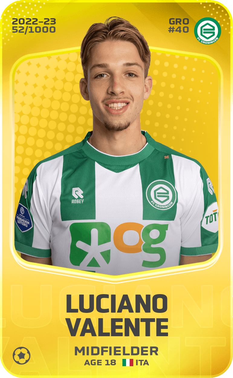 Luciano Valente 2022-23 • Limited 52/1000