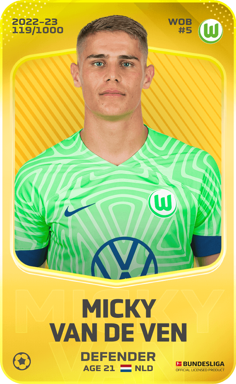 Micky van de Ven 2022-23 • Limited 119/1000