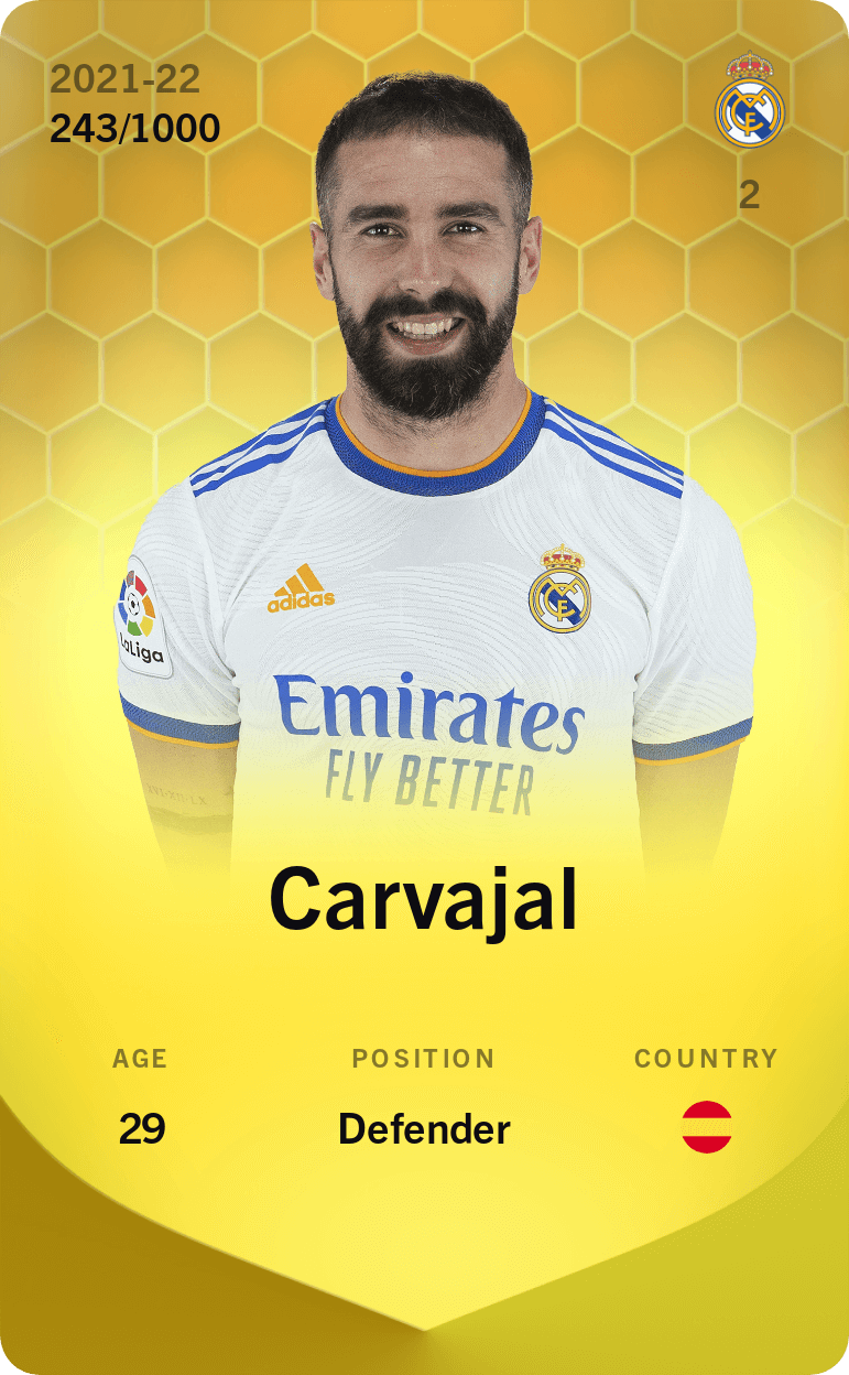 Carvajal 2021-22 • Limited 243/1000