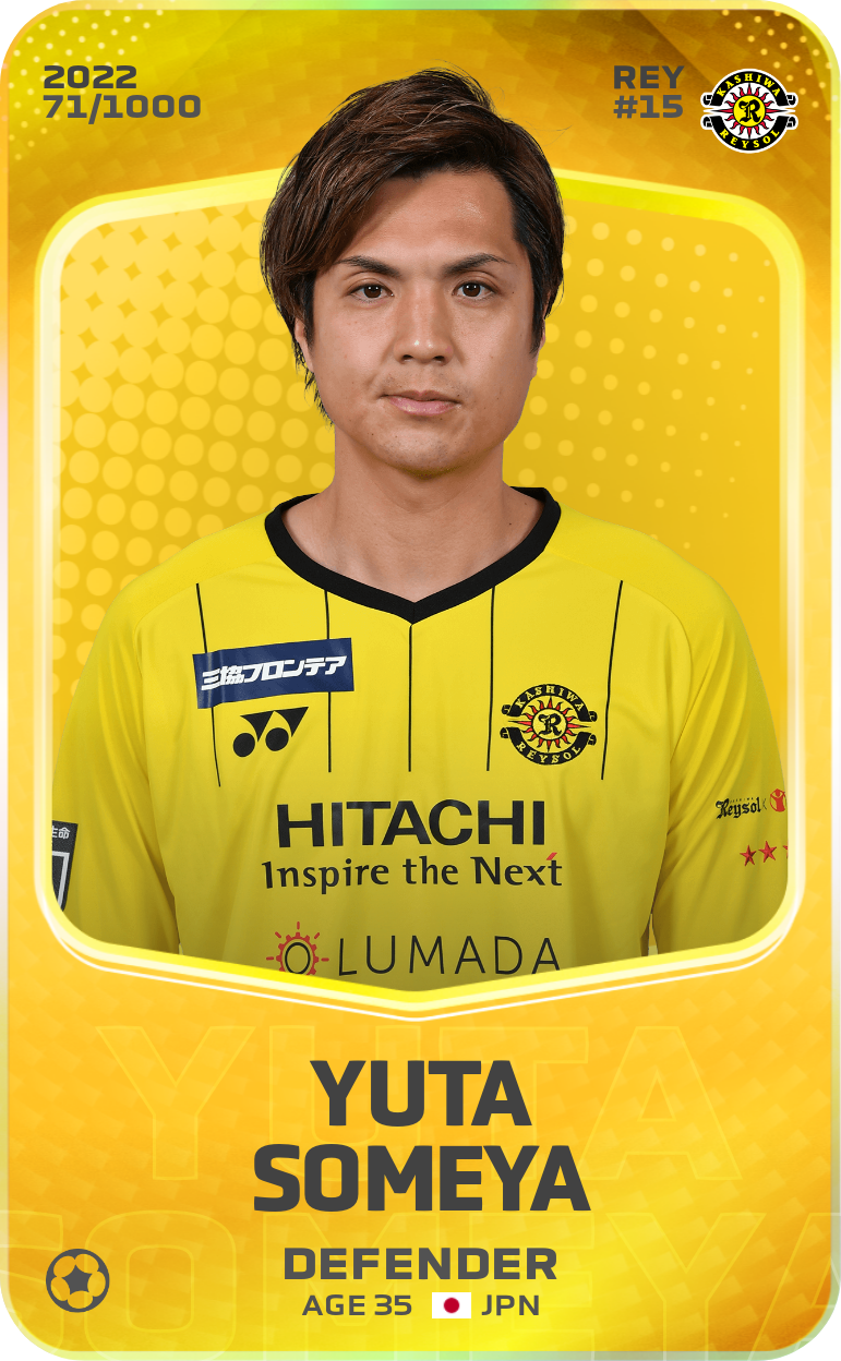 Sorare - Sorare Official - Yuta Someya 2022-23 • Limited 71/1000 - NFT # 2021697900435865252209889720292205910208074624727610118521409724297367823302