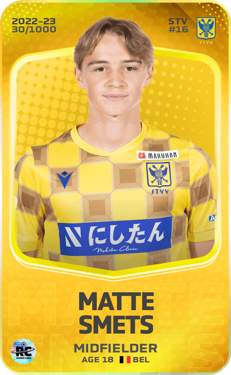 Matte Smets 2022-23 • Limited 30/1000