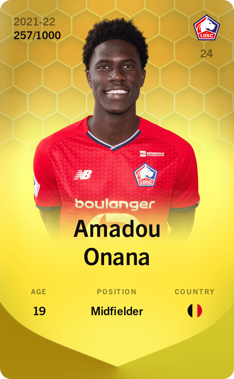 Amadou Onana 2021-22 • Limited 257/1000