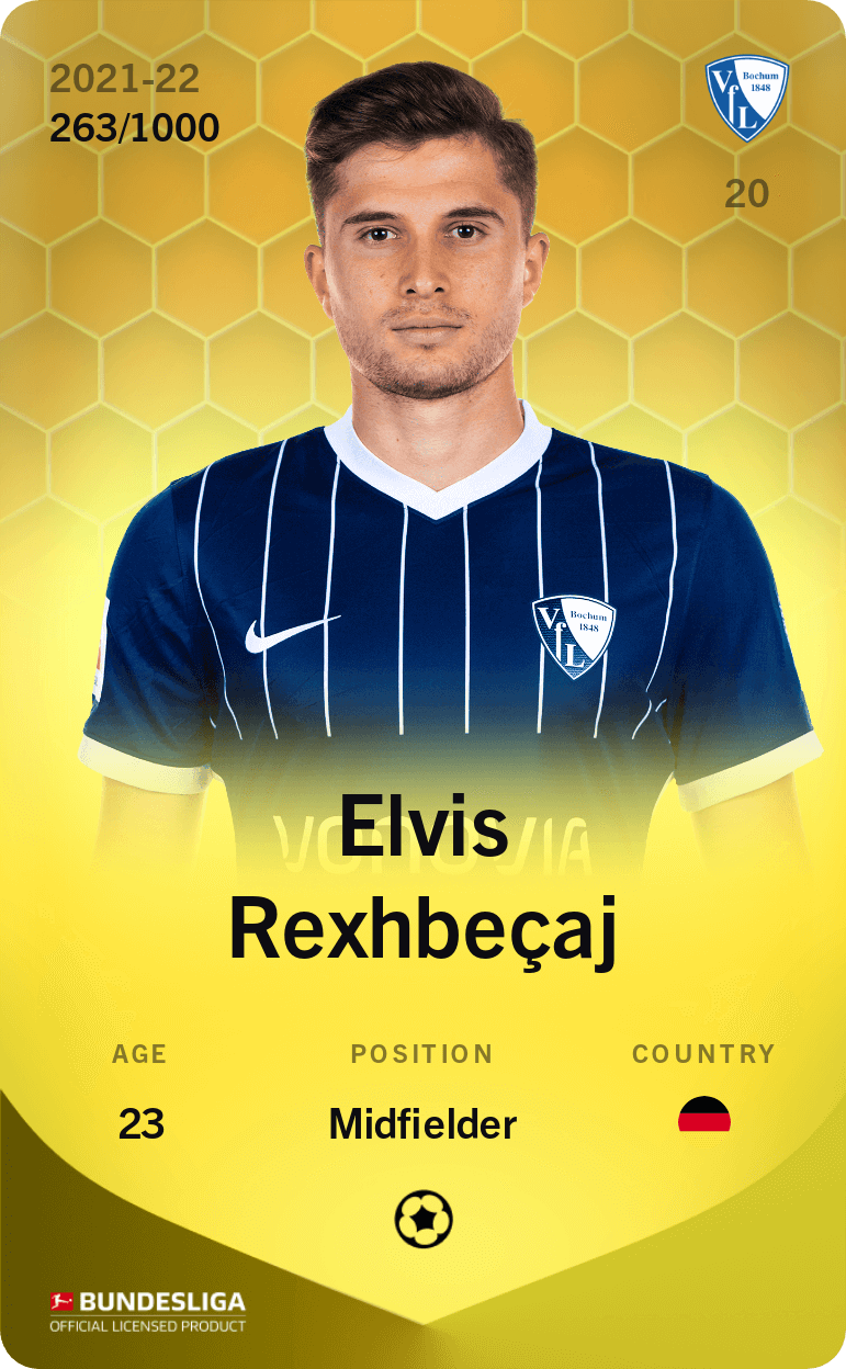 Elvis Rexhbeçaj 2021-22 • Limited 263/1000