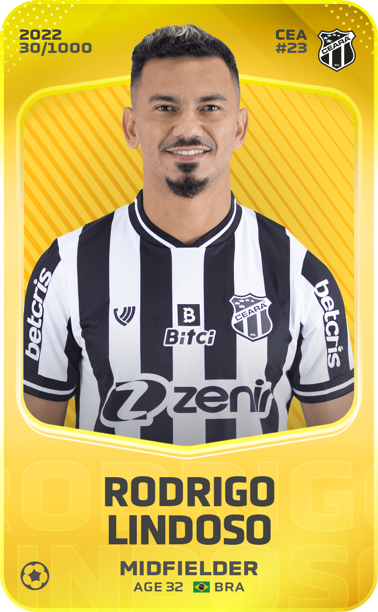 Sorare - Sorare Official - Rodrigo Lindoso 2022-23 • Limited 30/1000 - NFT # 112676341450238598018709811608271686214262378606641066158862156001085223171600