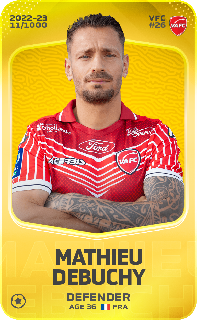 Sorare - Sorare Official - Mathieu Debuchy 2022-23 • Limited 11/1000 - NFT # 66963724429437471594184006347909749477320928606811643090443983858632931501925