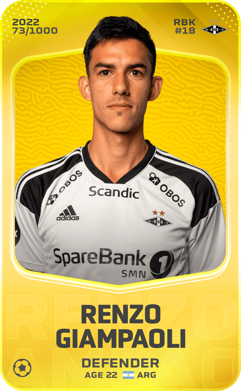 Renzo Giampaoli 2022-23 • Limited 73/1000