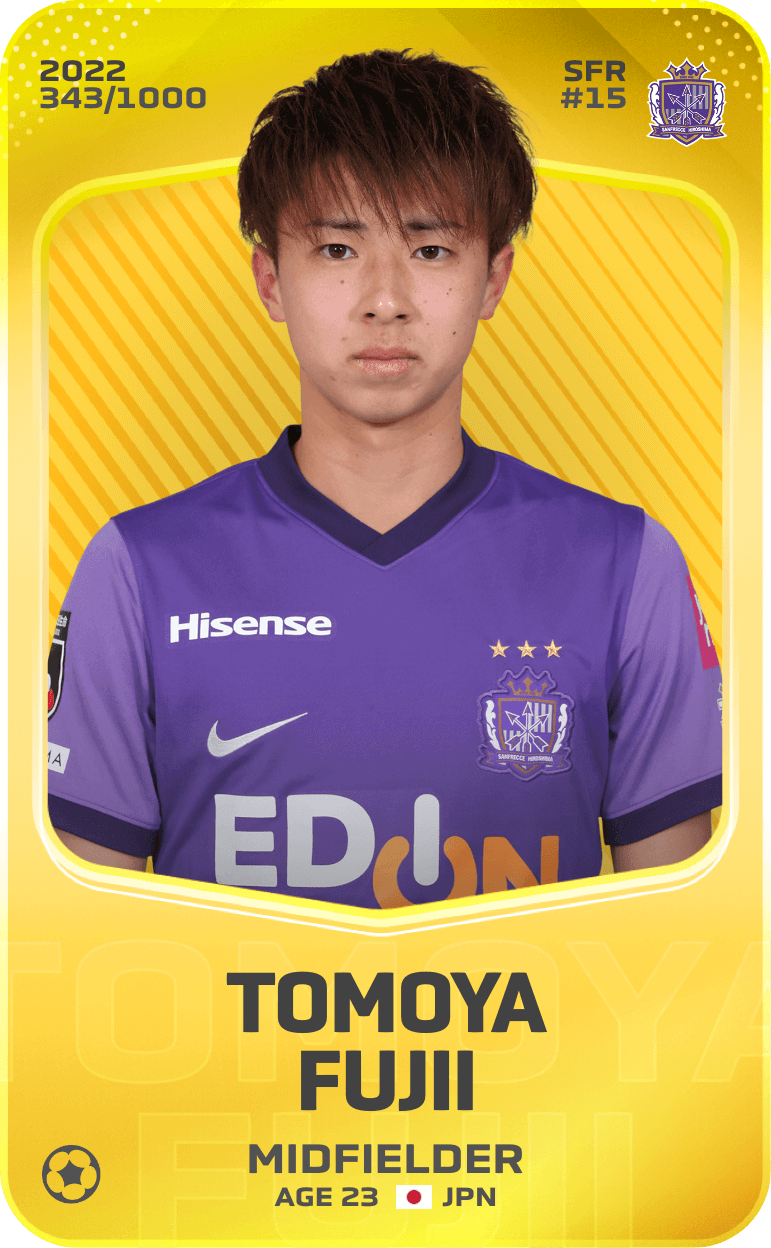 Tomoya Fujii 2022-23 • Limited 343/1000