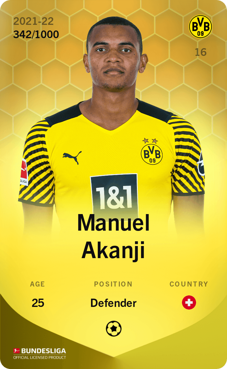 Manuel Akanji 2021-22 • Limited 342/1000