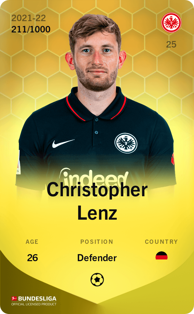 Christopher Lenz 2021-22 • Limited 211/1000