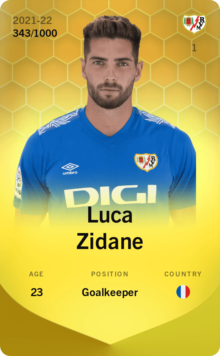 Luca Zidane 2021-22 • Limited 343/1000