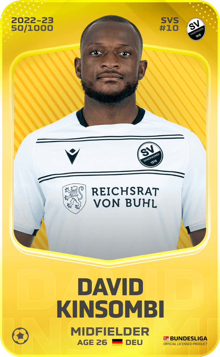 David Kinsombi 2022-23 • Limited 50/1000