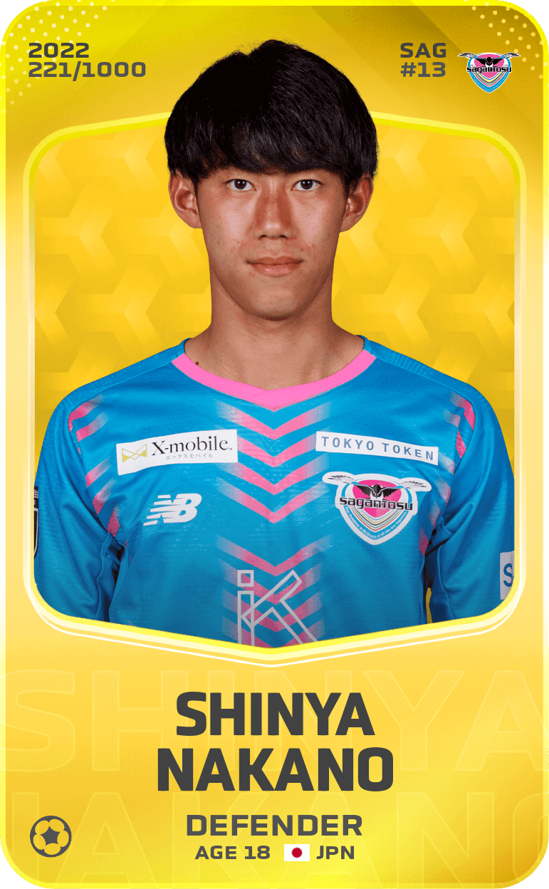 Shinya Nakano 2022-23 • Limited 221/1000