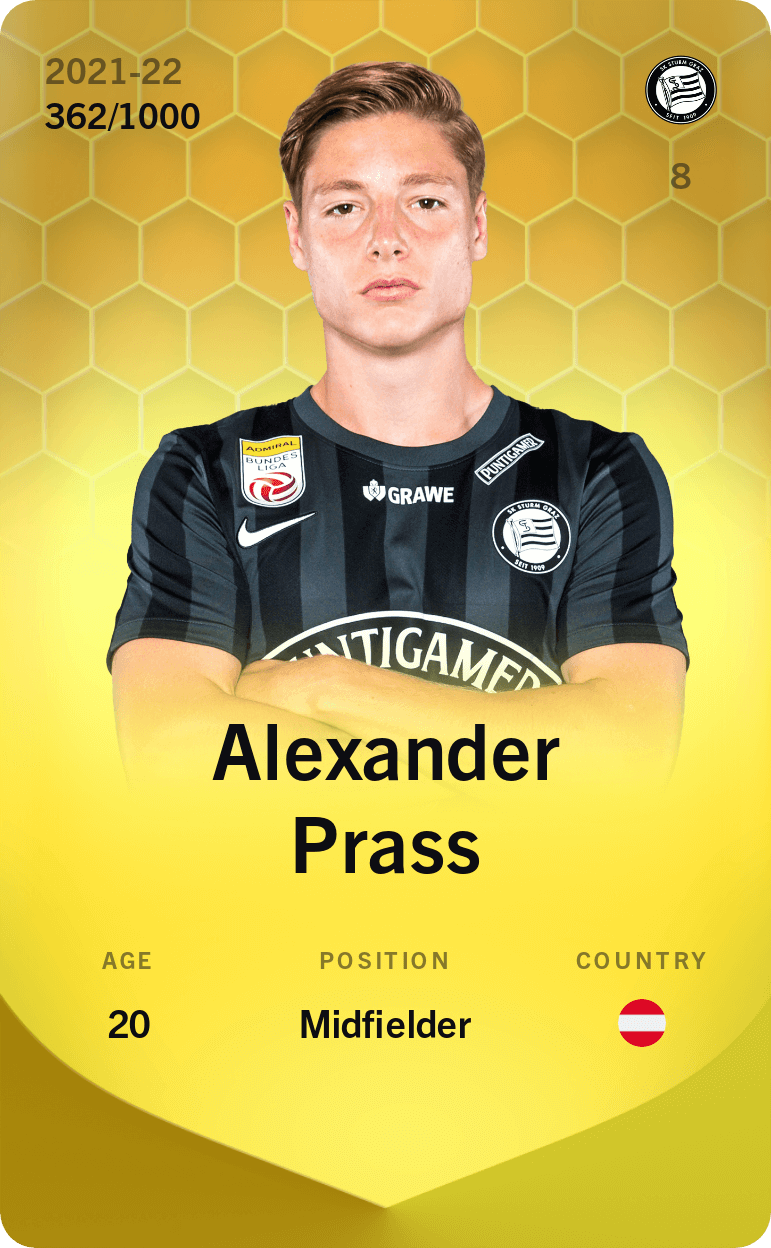 Alexander Prass 2021-22 • Limited 362/1000