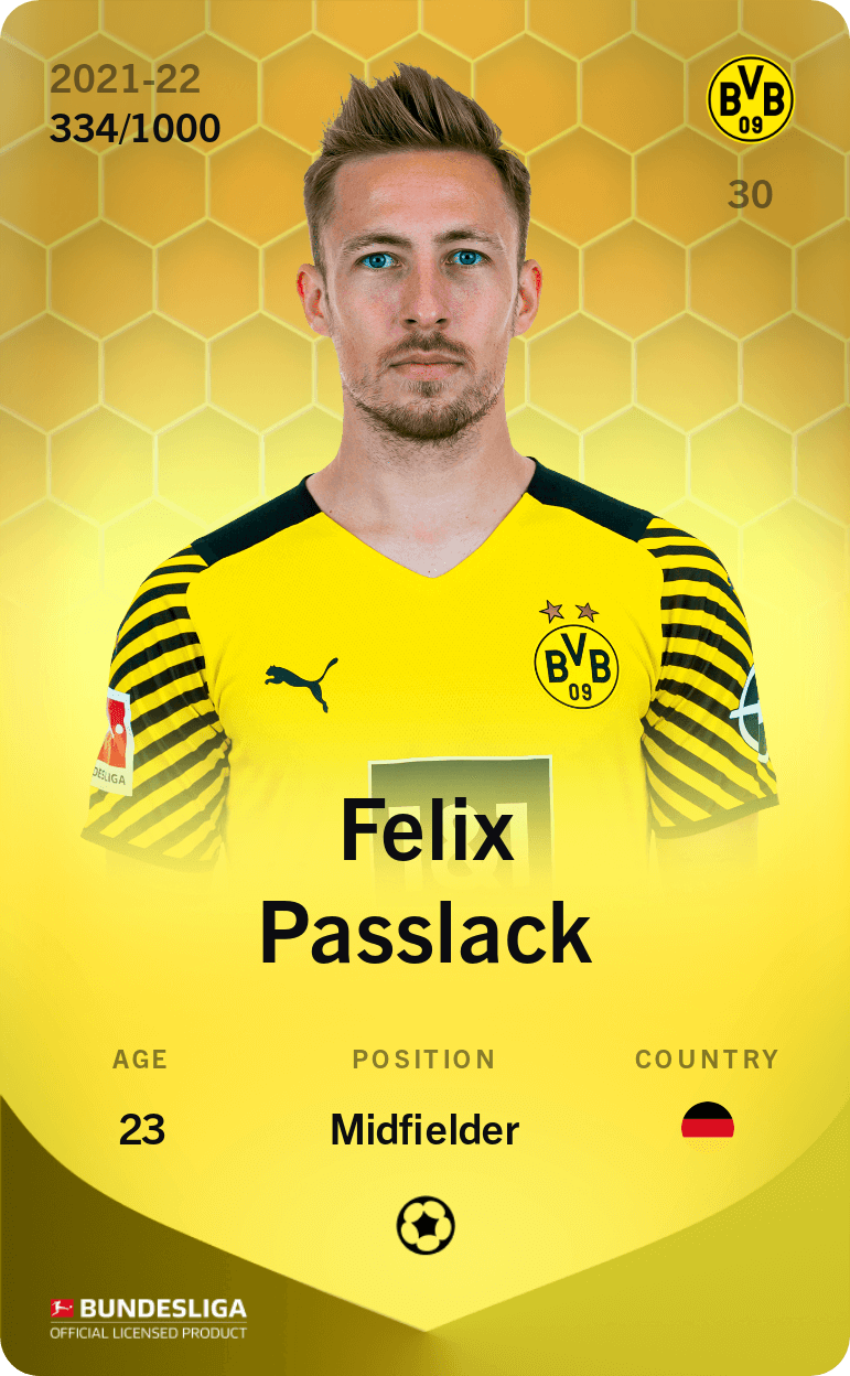 Felix Passlack 2021-22 • Limited 334/1000