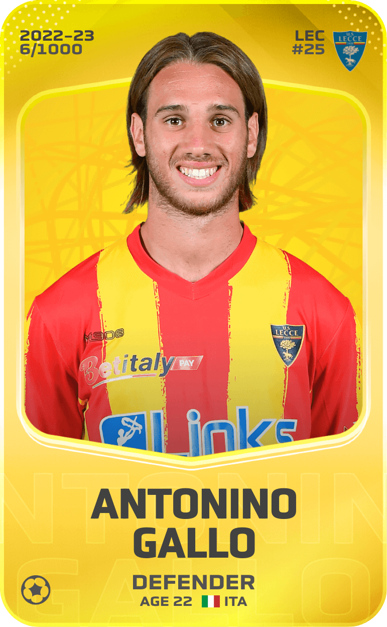Antonino Gallo 2022-23 • Limited 6/1000