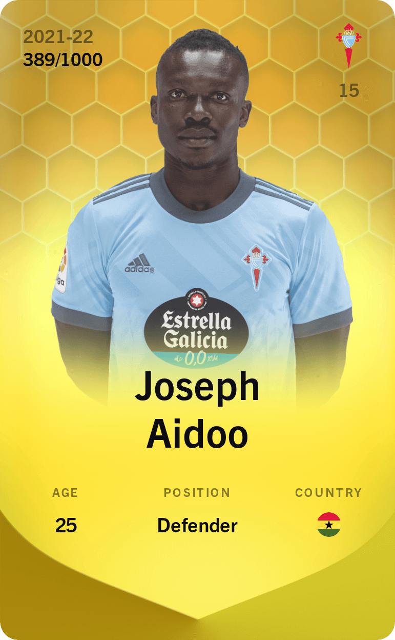 Joseph Aidoo 2021-22 • Limited 389/1000