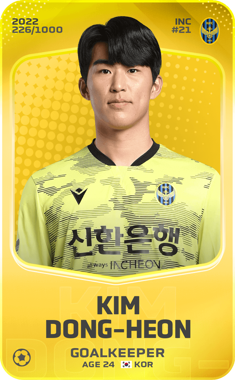 Kim Dong-Heon 2022-23 • Limited 226/1000