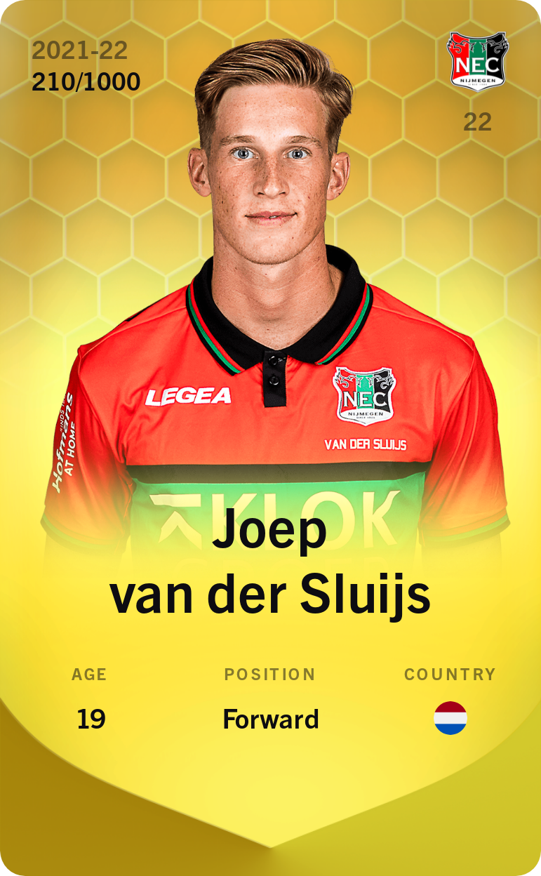 Sorare - Sorare Official - Joep van der Sluijs 2021-22 • Limited 210/1000 - NFT # 50784231722451301544785412532913298693090892790728879159983072278303307793718