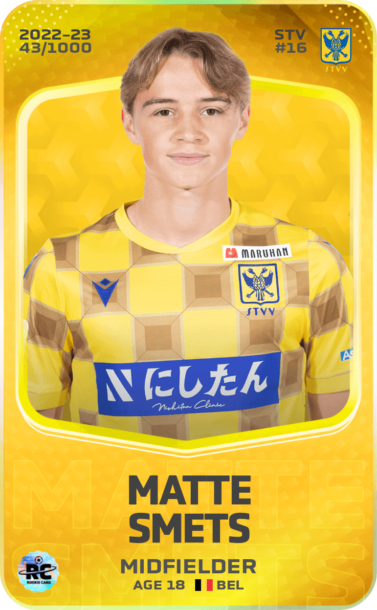 Matte Smets 2022-23 • Limited 43/1000