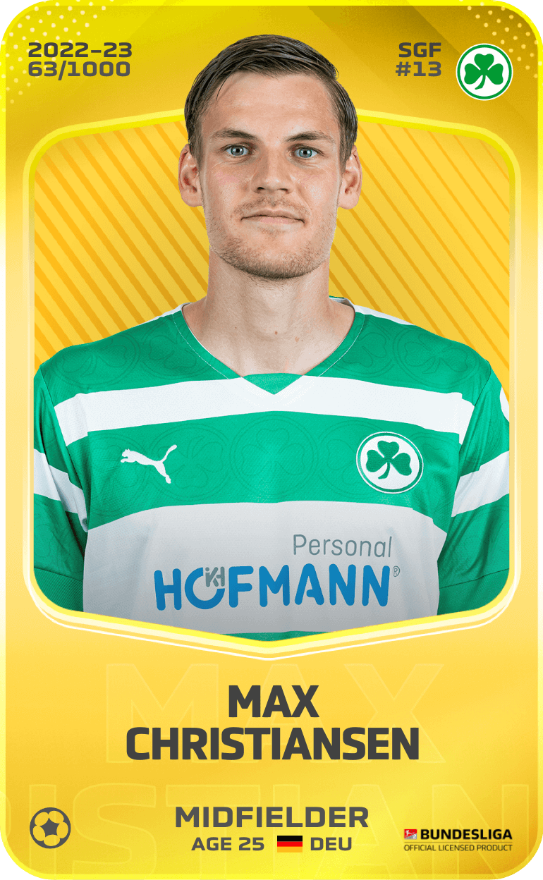 Max Christiansen 2022-23 • Limited 63/1000